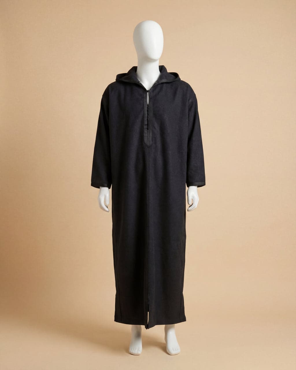 Winter Cashmere Djellaba — Black
